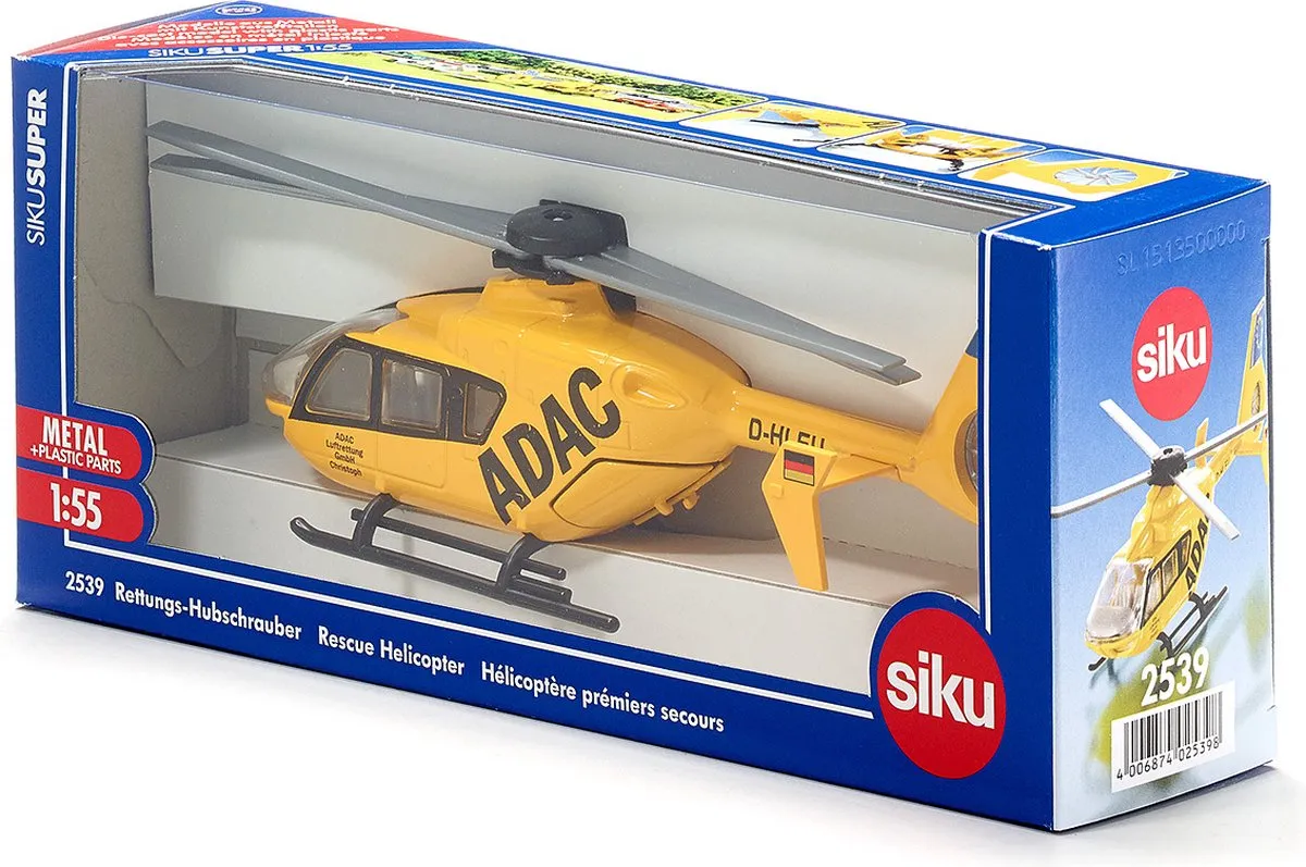 SIKU 2539 Reddingshelikopter 1:55 - Geel