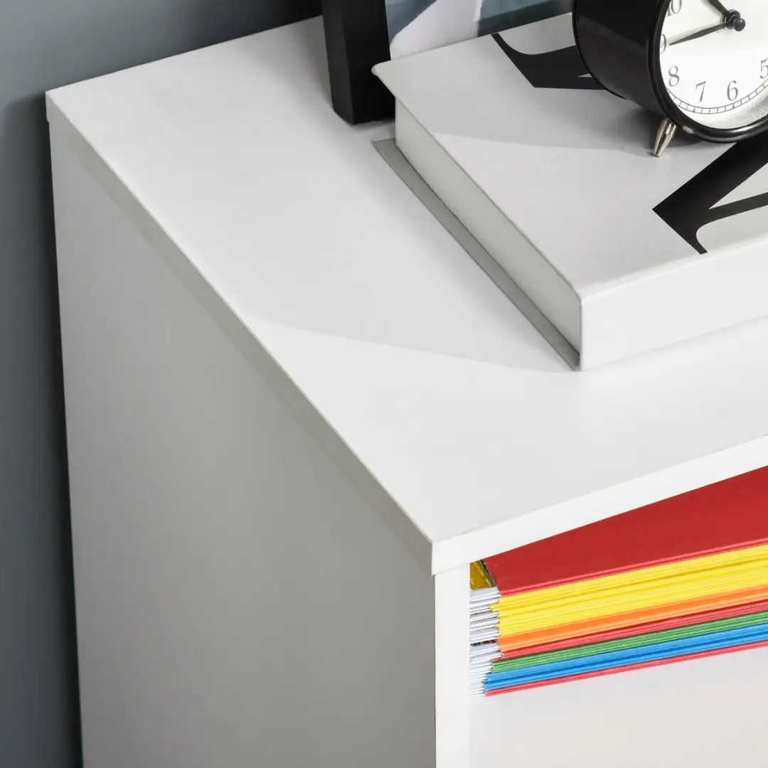 Homcom Printerkast 100x35x65cm - Wit