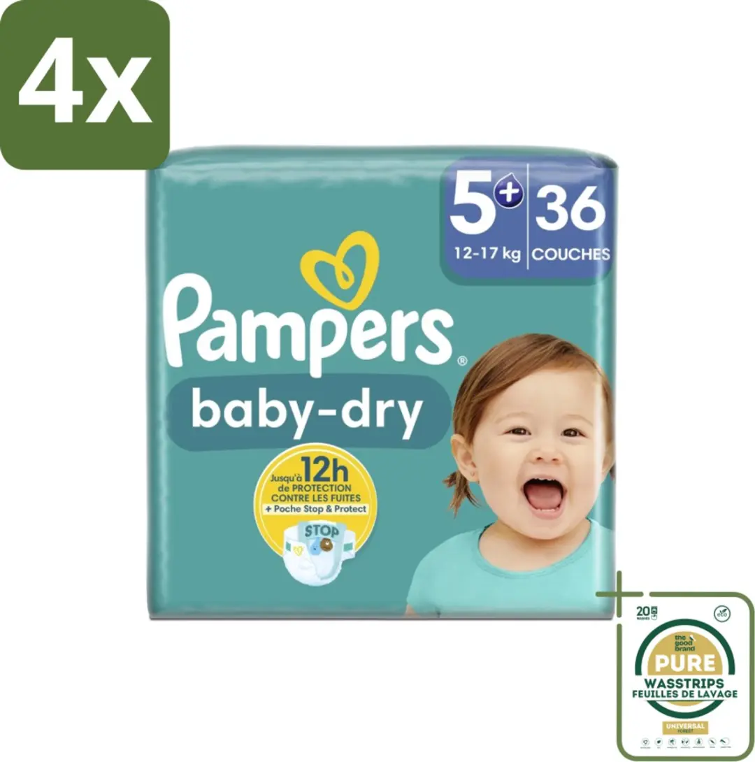 Pampers Baby-Dry Luiers Maat 5+ 12-17kg