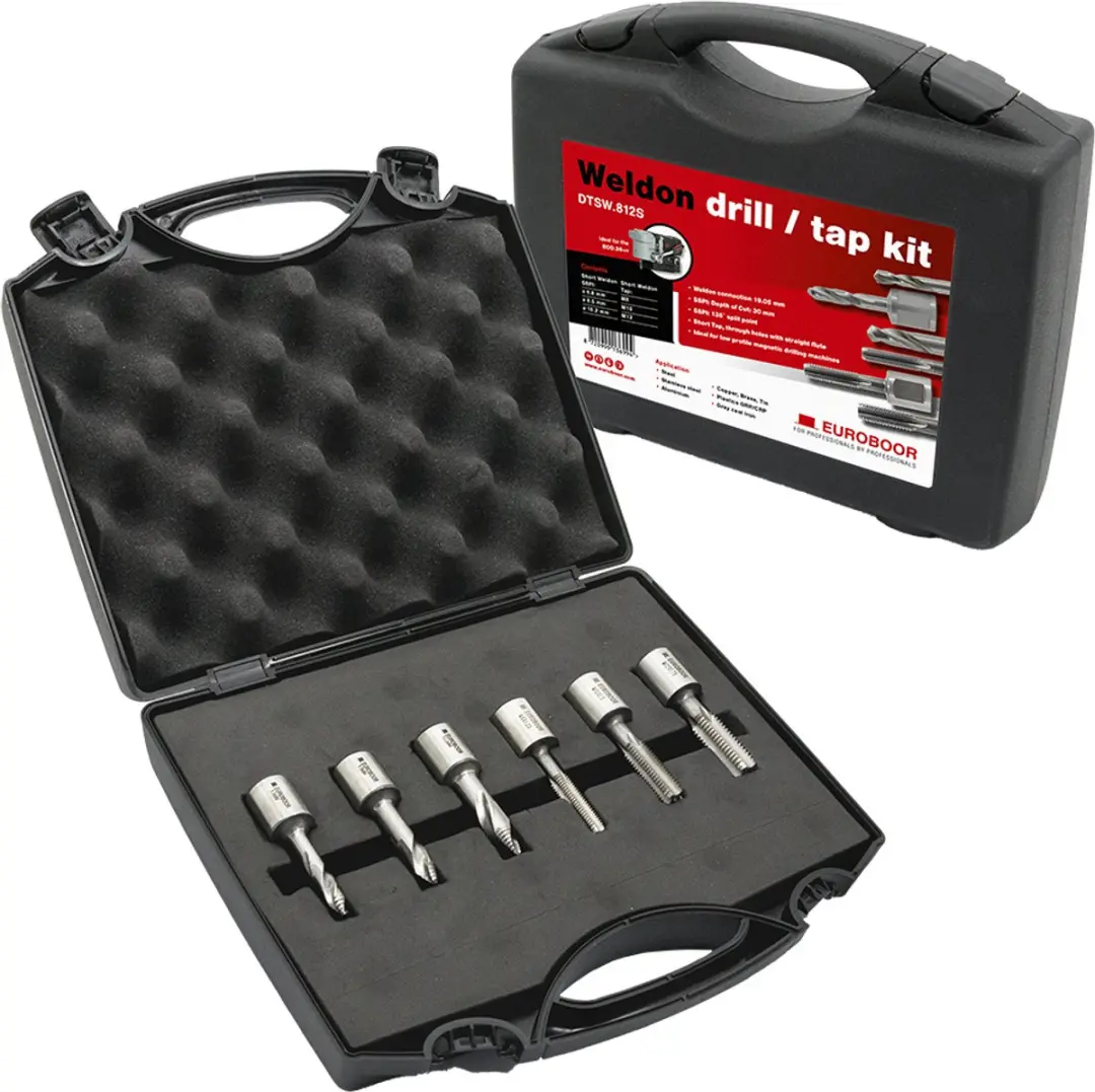 Euroboor DTSW.812S Boor & Tap Set HSS-Co