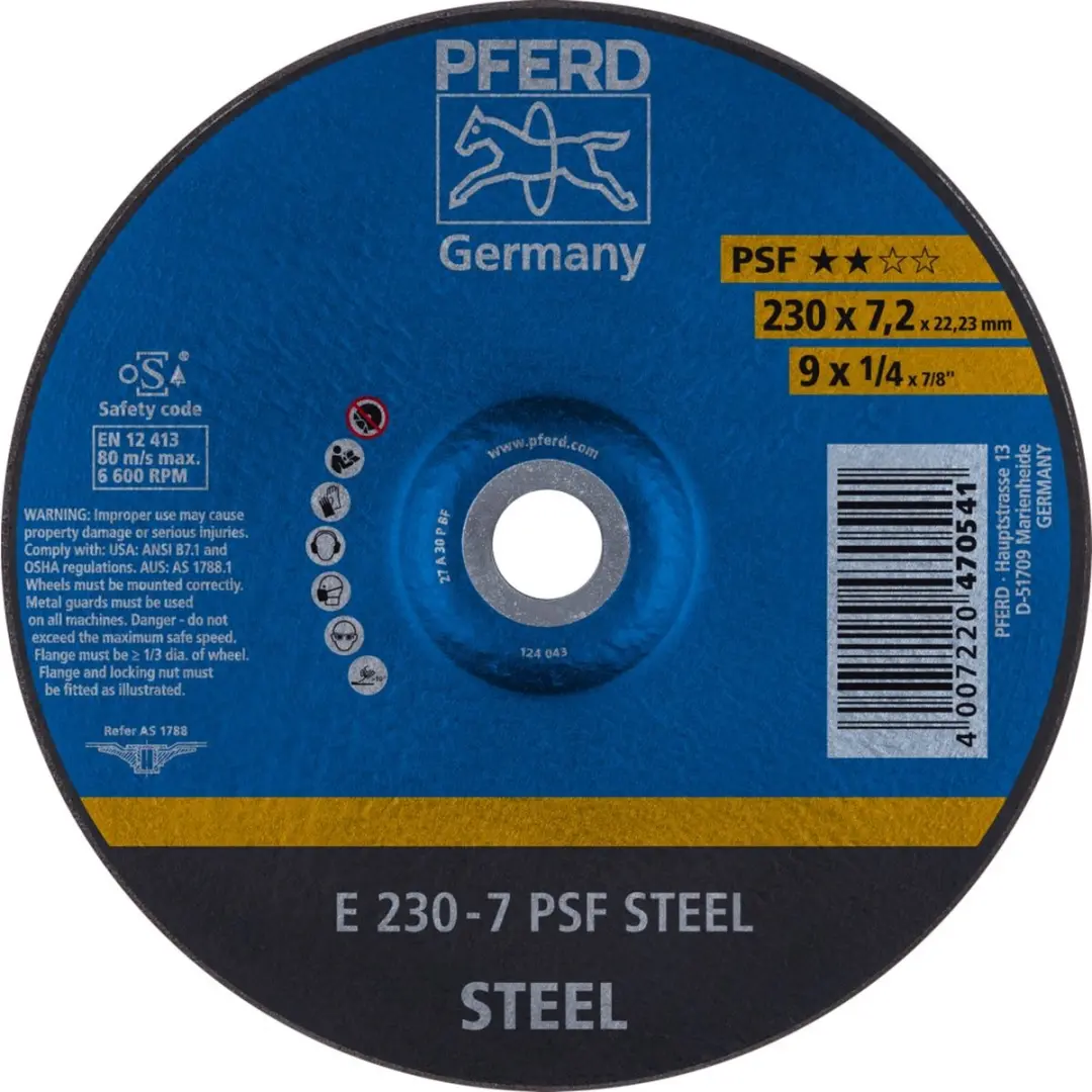 Pferd Afbraamschijf Staal E 230-7 PSF STEEL