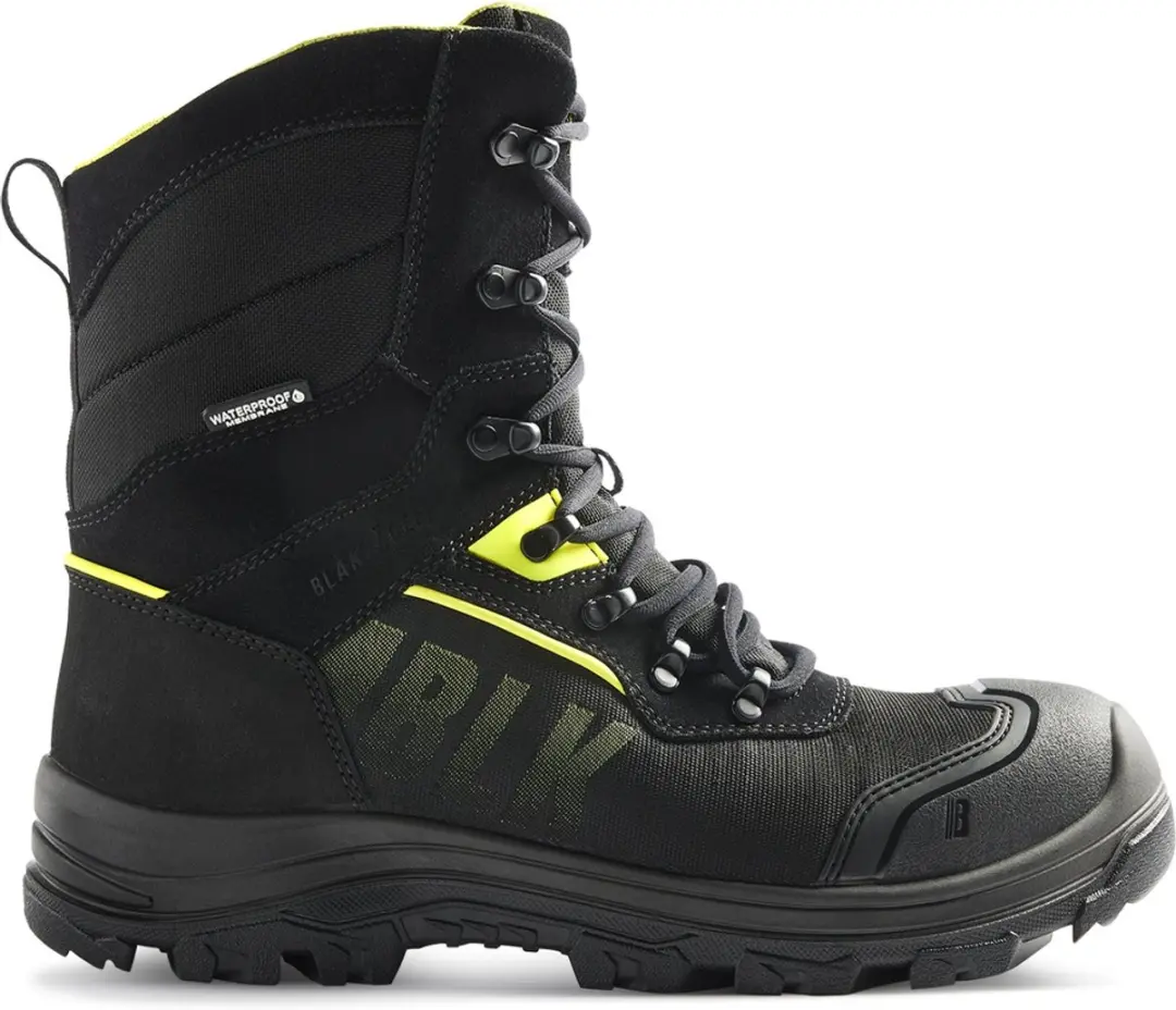 Blåkläder STORM S7S Veiligheidswinterlaars - Waterdicht - Schwarz/High Vis Gelb