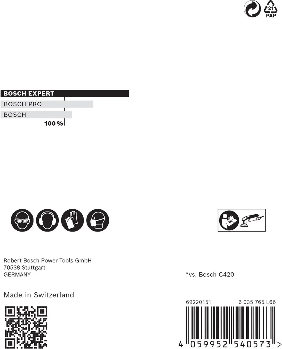 Bosch Professional M480 Schuurnet 93mm - 5 Stuks