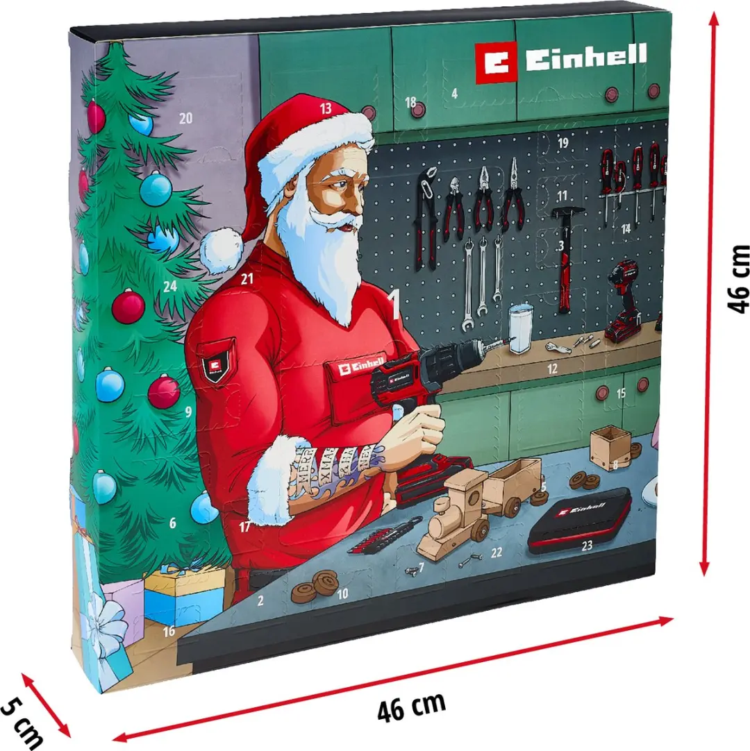 Einhell Adventskalender 2025 - 24 Gereedschappen 1/4"