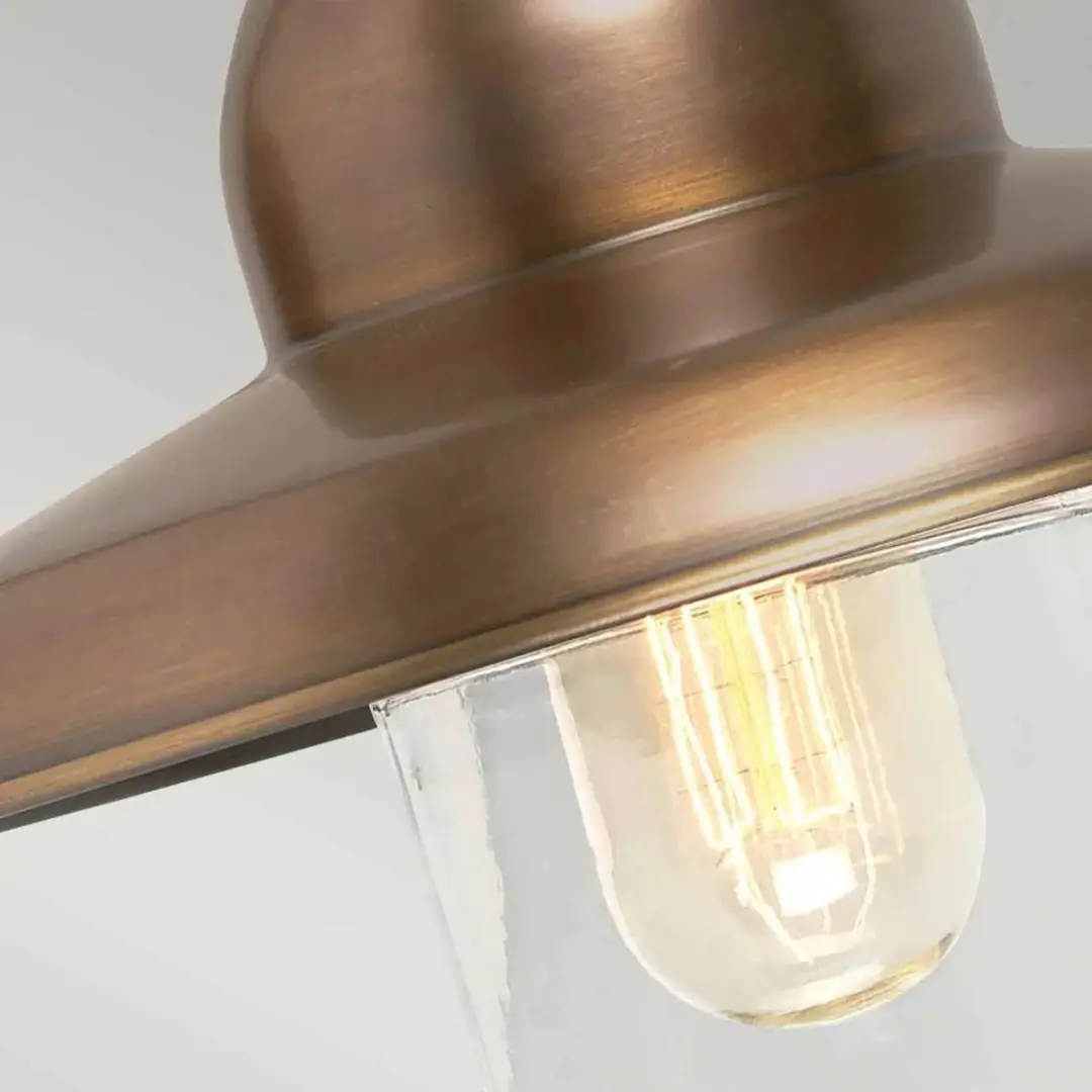 Elstead Lighting Somerton LED Wandlamp E27 60W - Aged Brass - afbeelding 6 van 6