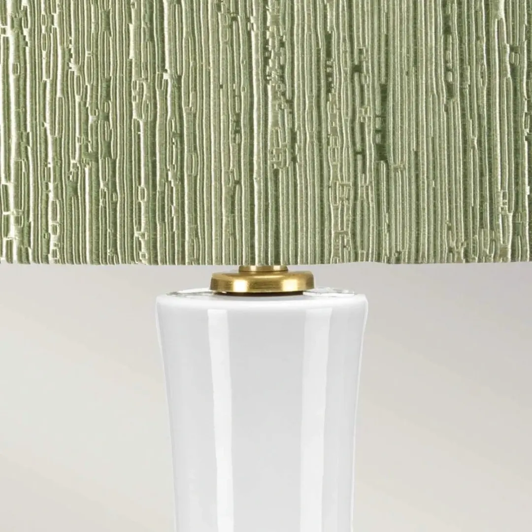Elstead LED Tafellamp MILO - 1x E27 60W - Aged Brass/Wit/Green