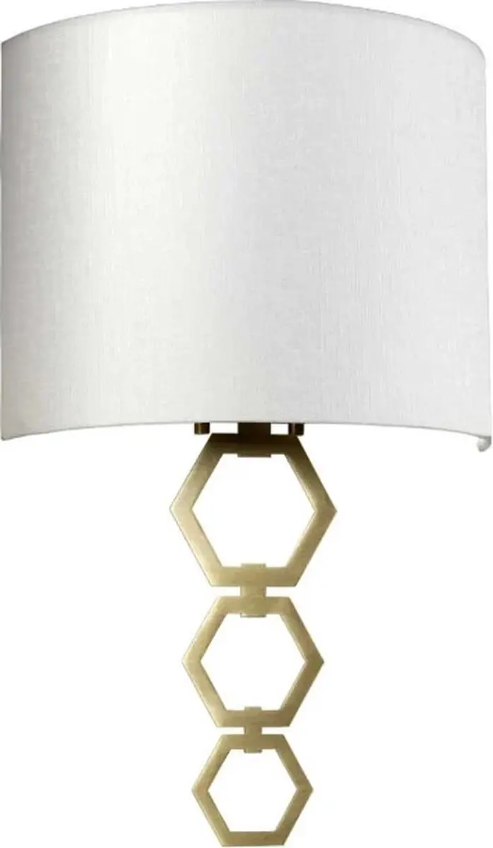Elstead LED Wandlamp Clark E27 60W - Aged Brass