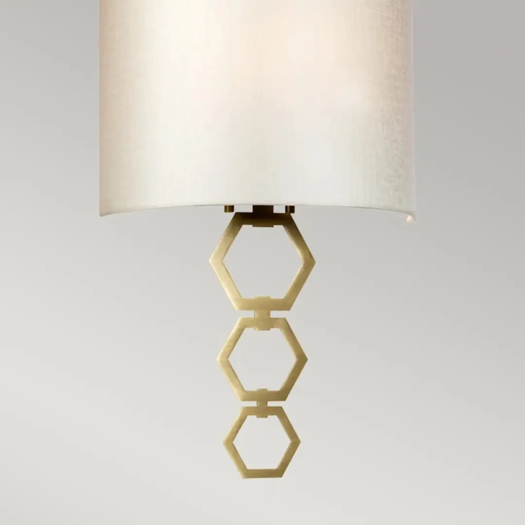 Elstead LED Wandlamp Clark E27 60W - Aged Brass