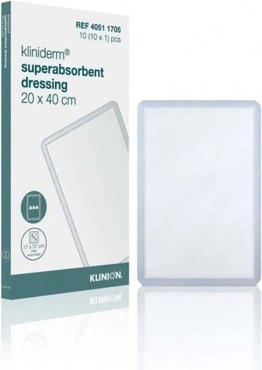 Klinion Kliniderm Superabsorberend Verband 20x40cm