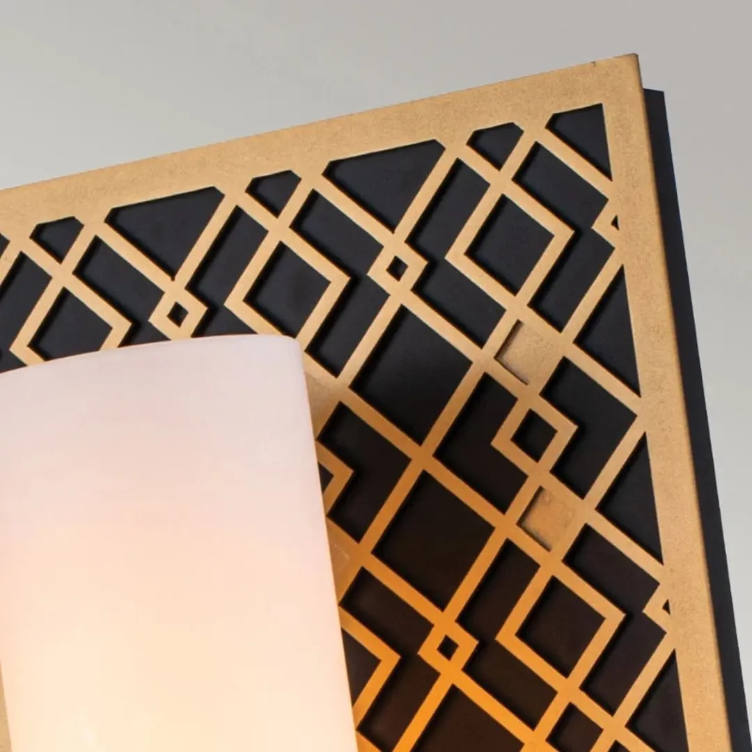 Elstead Lighting Ziggy LED Wandlamp - E27 40W - IP44 - Goud