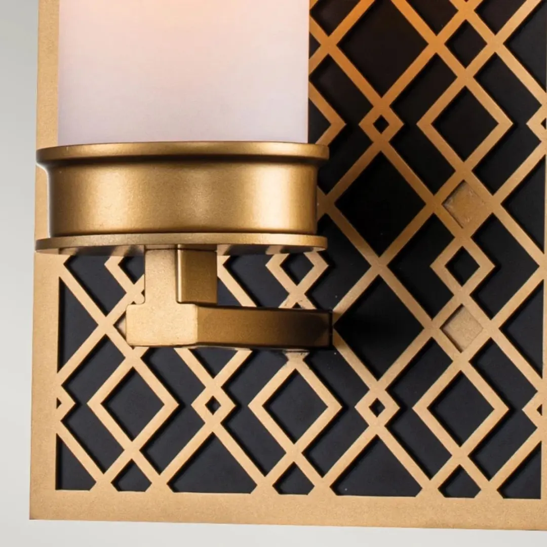 Elstead Lighting Ziggy LED Wandlamp - E27 40W - IP44 - Goud