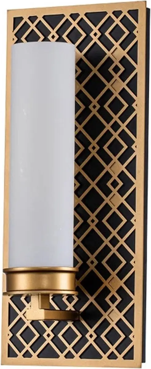 Elstead Lighting Ziggy LED Wandlamp - E27 40W - IP44 - Goud