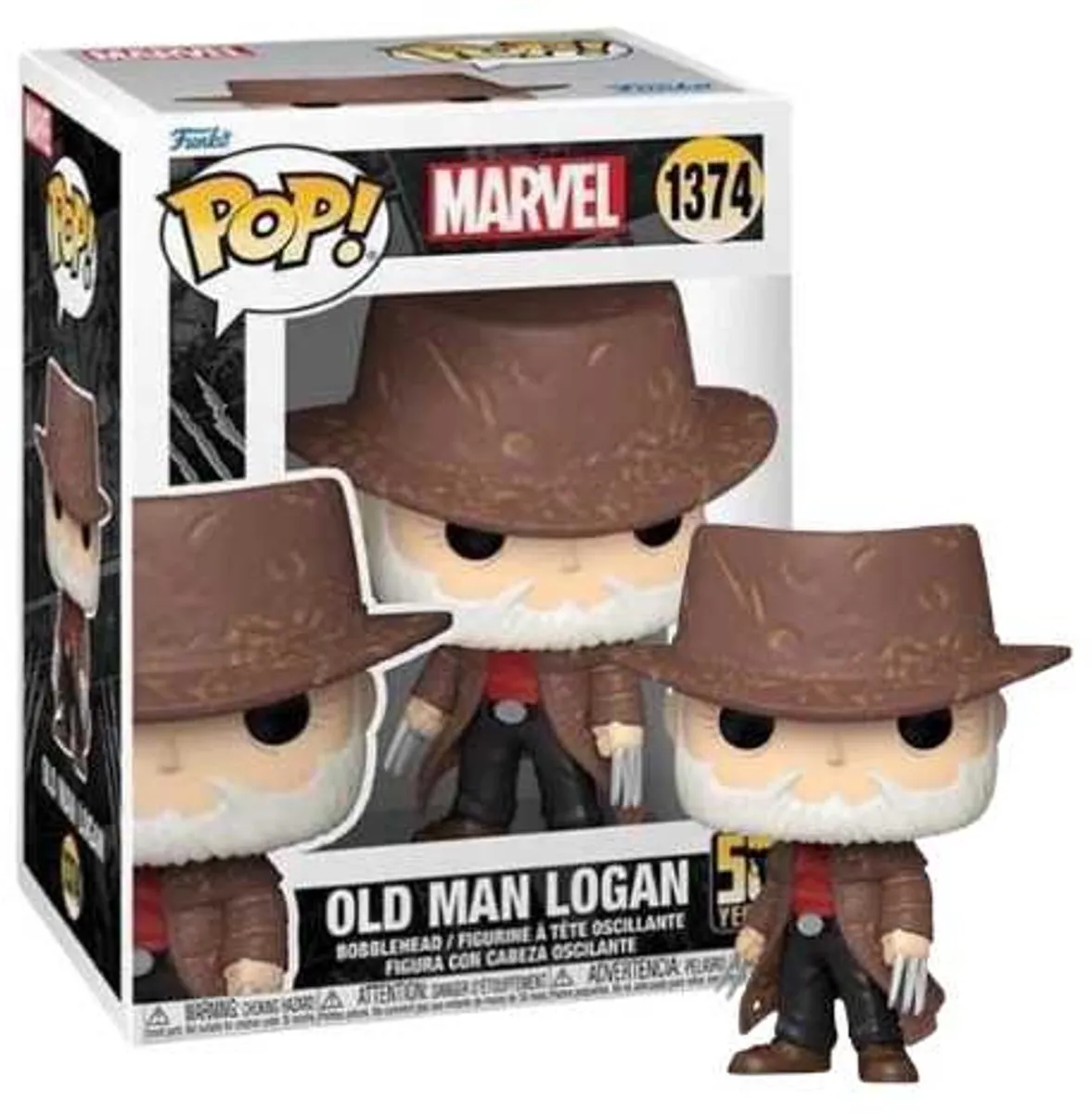 Funko Pop Marvel Wolverine 50th Old Man Logan #1374 - Multi - afbeelding 6 van 6