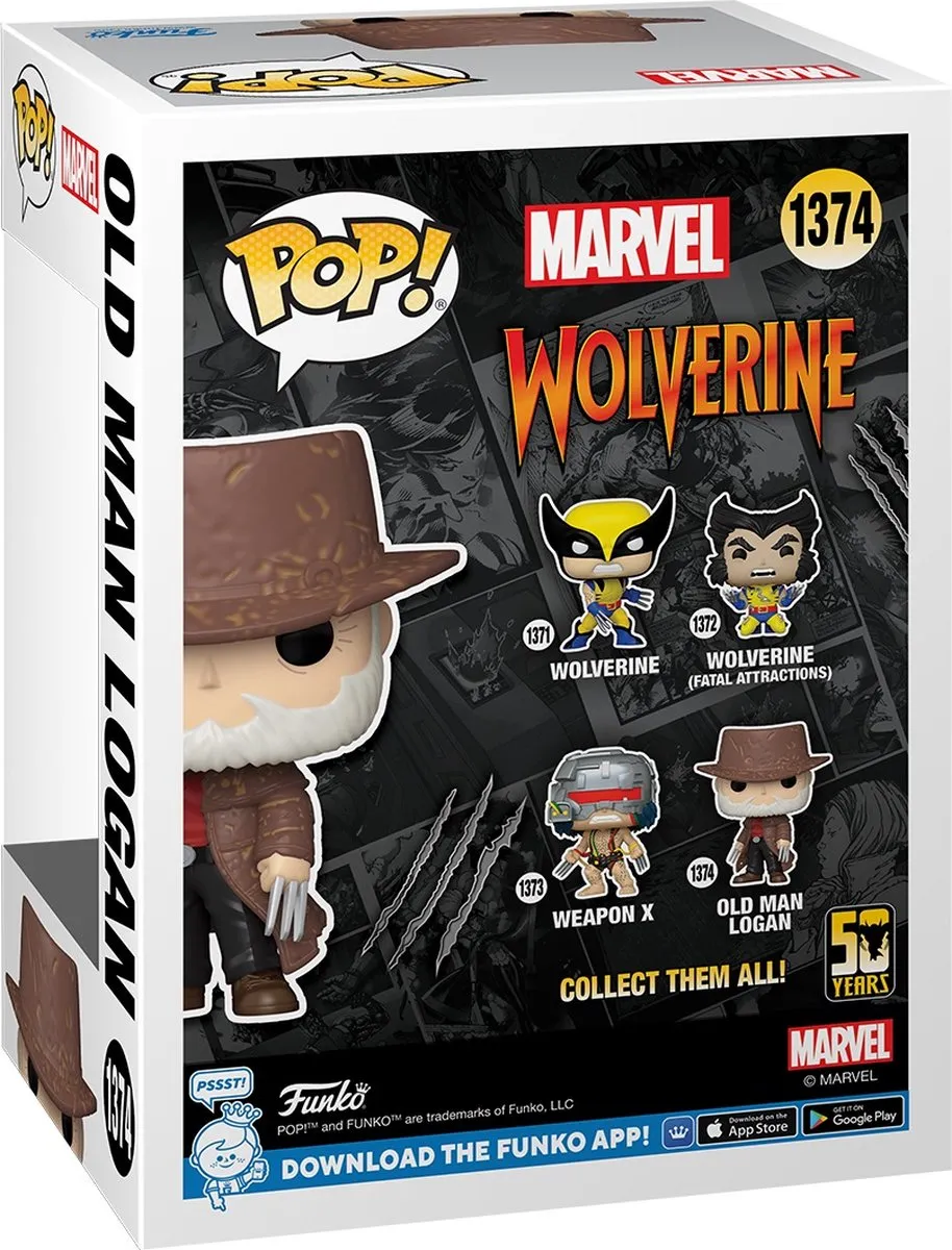 Funko Pop Marvel Wolverine 50th Old Man Logan #1374 - Multi