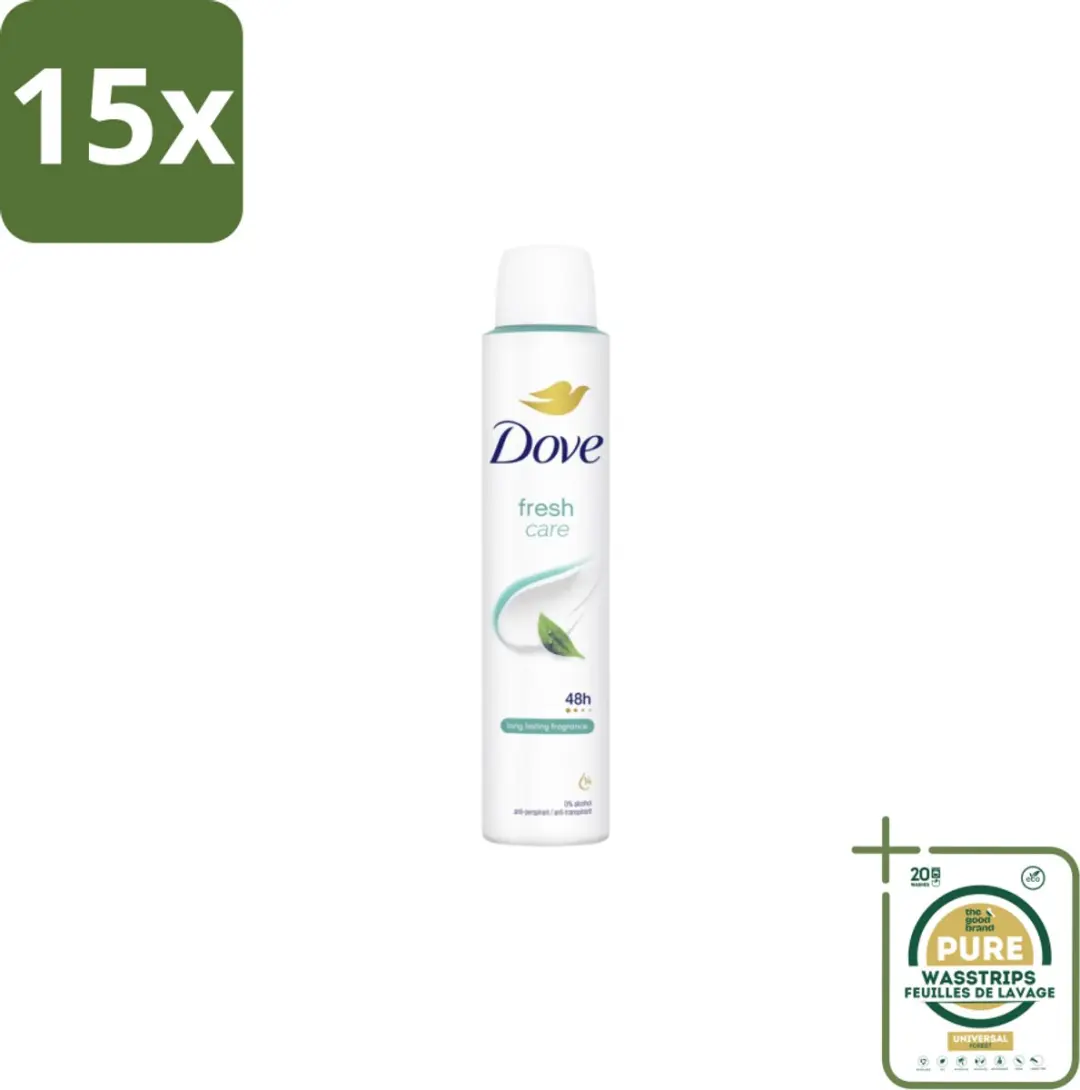 Dove Fresh Care Deodorant Spray 200ml - 15 Stuks