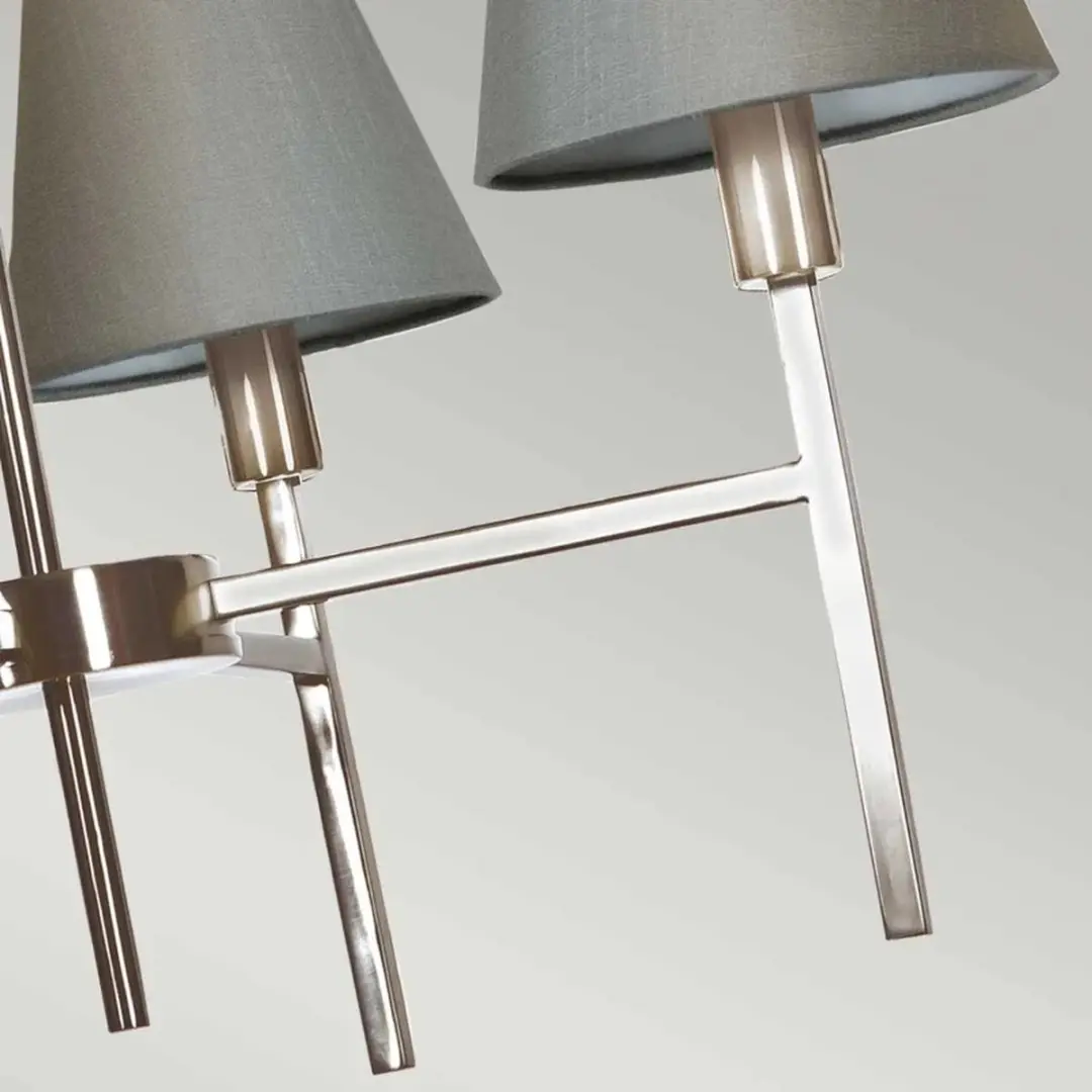 Elstead Lighting LED Kroonluchter 4xE14 100W - Brushed Nickel