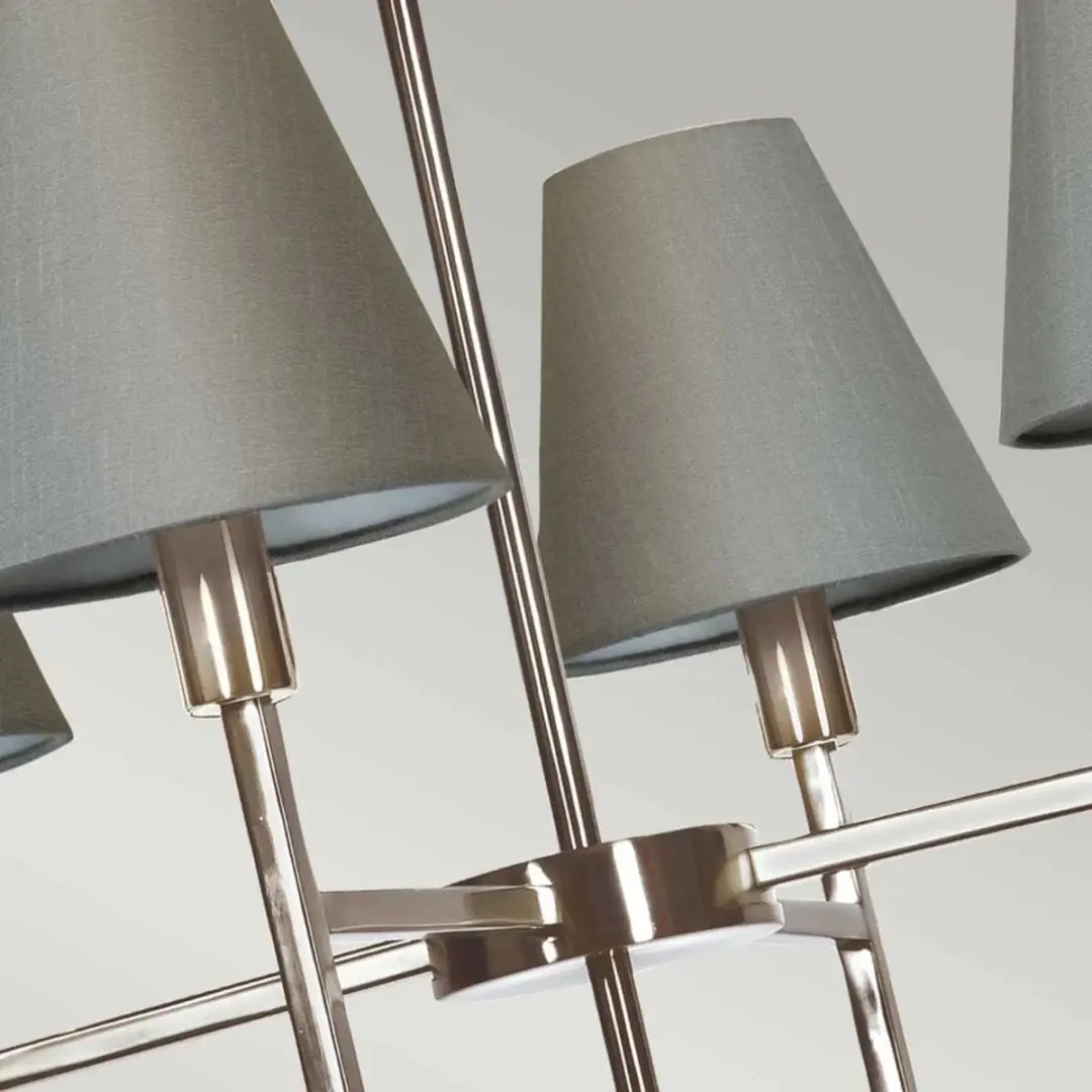 Elstead Lighting LED Kroonluchter 4xE14 100W - Brushed Nickel