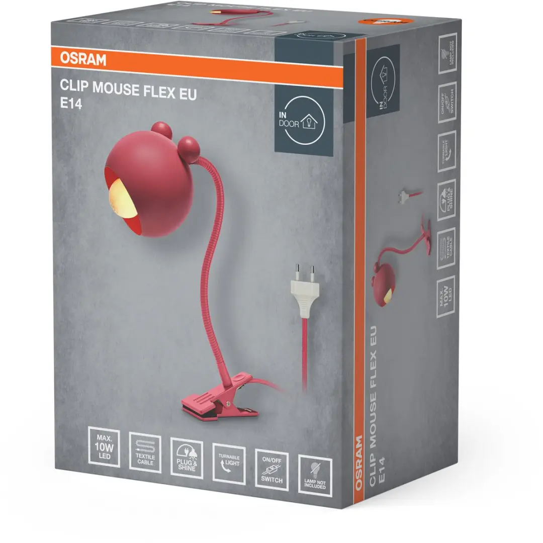 Osram Klemspot E14 - Roze Staal - afbeelding 5 van 5