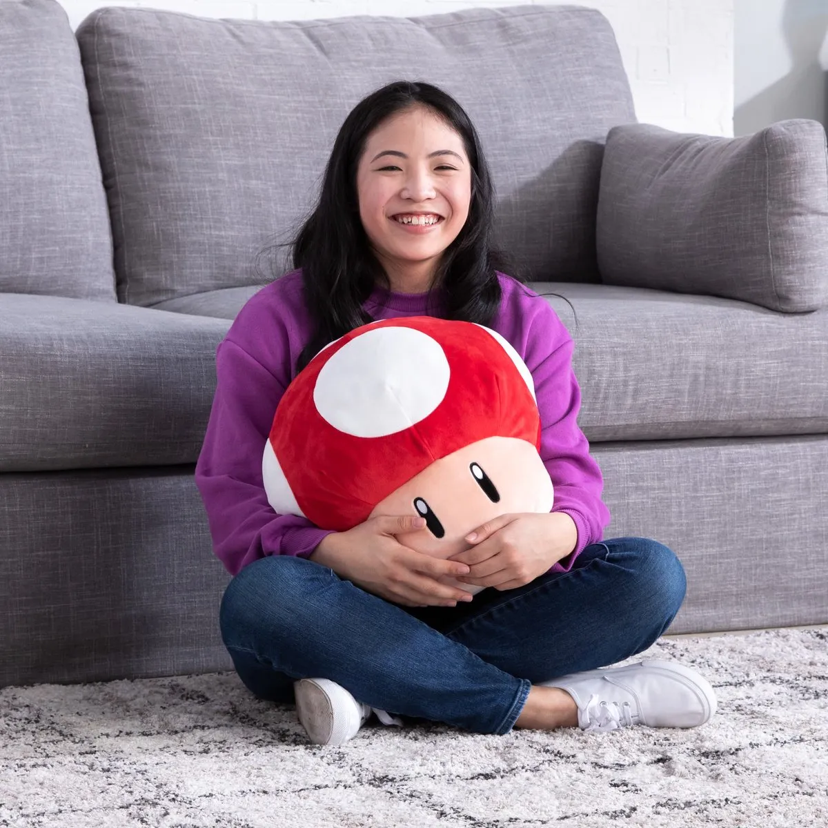 Tomy Super Mario Super Mushroom Mocchi Knuffel - Multicolours