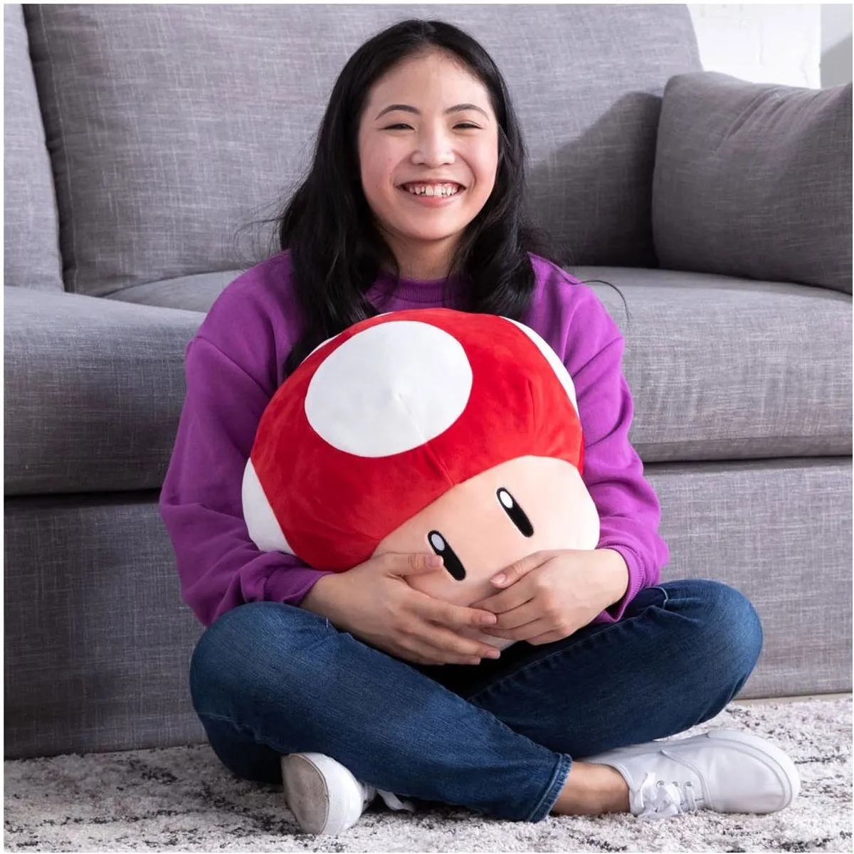 Tomy Super Mario Super Mushroom Mocchi Knuffel - Multicolours