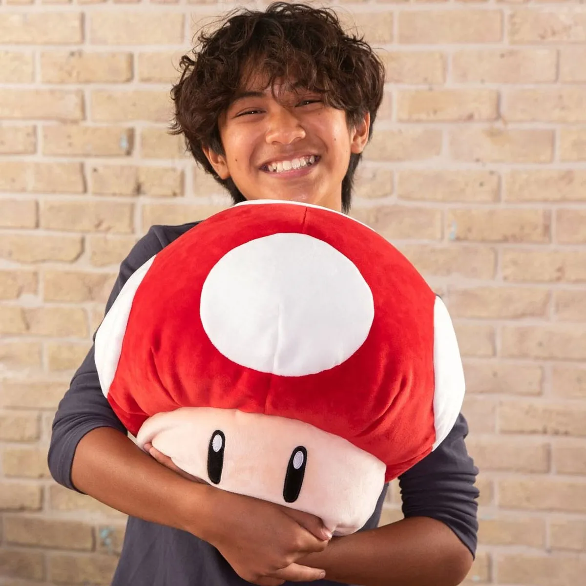 Tomy Super Mario Super Mushroom Mocchi Knuffel - Multicolours - afbeelding 6 van 6