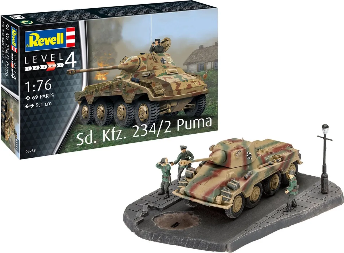 Revell 03288 Sd.Kfz. 234/2 Puma Modelbouwpakket