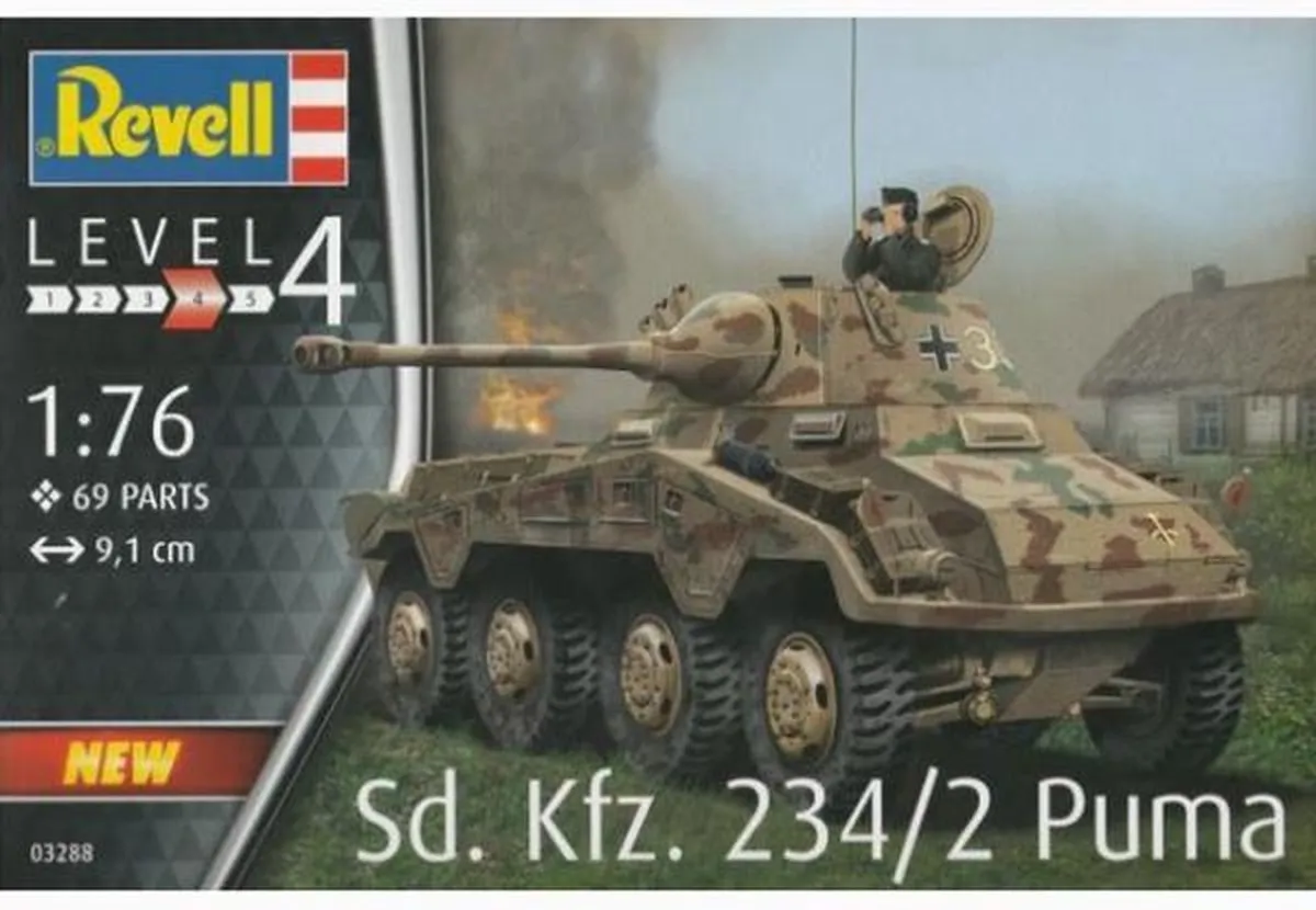 Revell 03288 Sd.Kfz. 234/2 Puma Modelbouwpakket - 1:76 - Multi