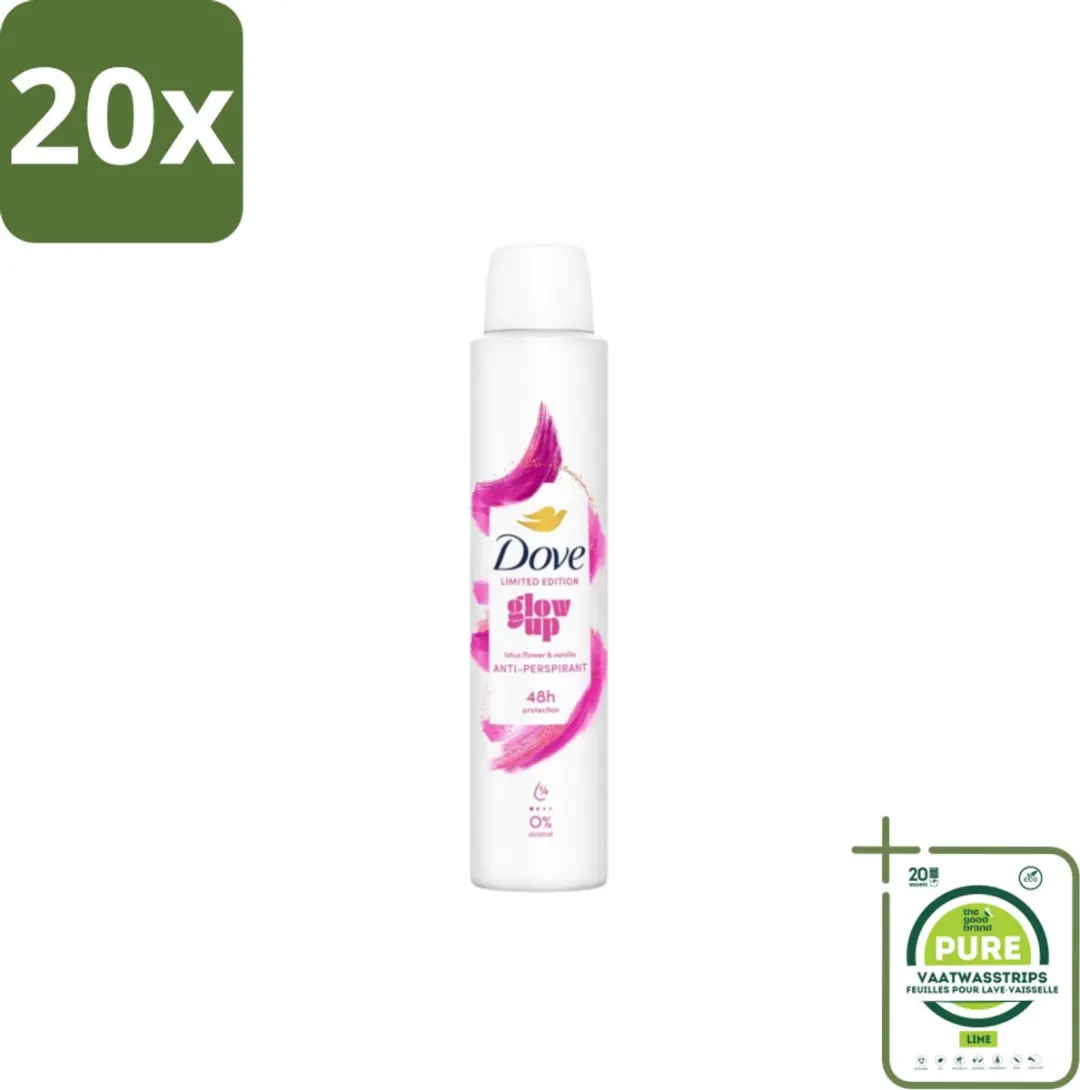 Dove Deodorant Spray Glow Up 200ml - 20 Stuks