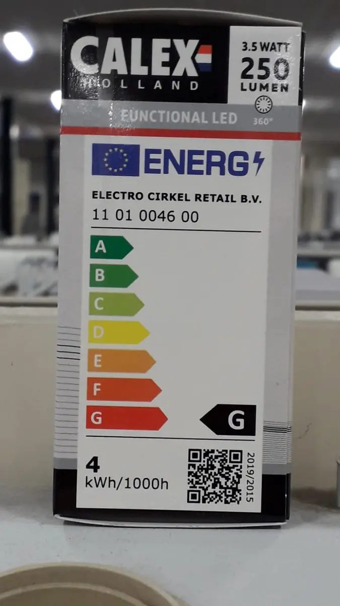 Calex E27 LED Kogellamp 3.5W 250Lm 2700K - Helder - afbeelding 2 van 4