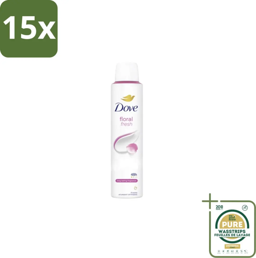 Dove Deodorant Spray Floral Fresh 200ml - 15 Stuks