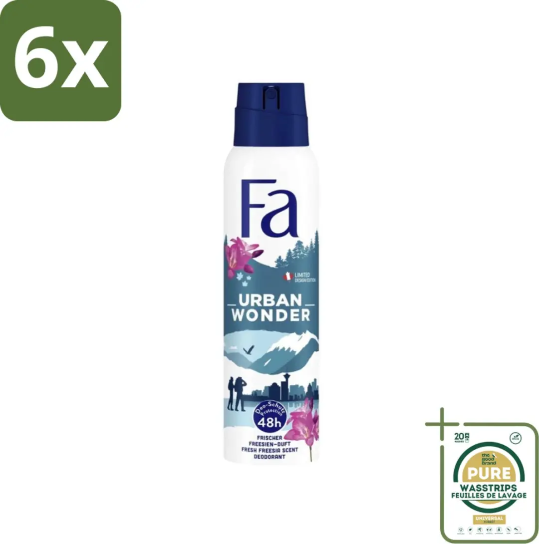 Fa Deodorant Spray Urban Wonder Aardbei 150ml