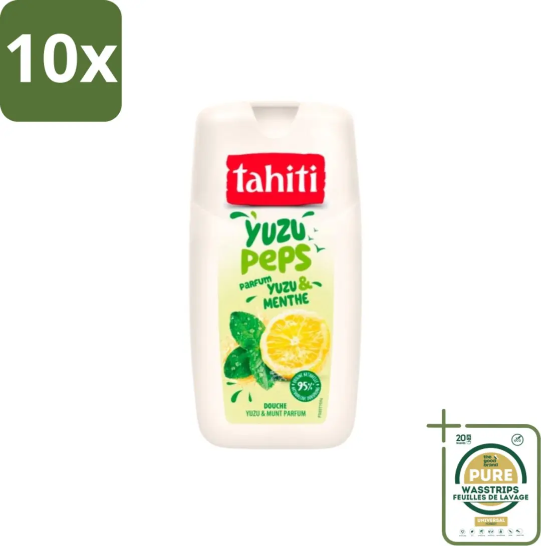 Tahiti Douchegel Yuzu & Munt 250ml - 10 Stuks