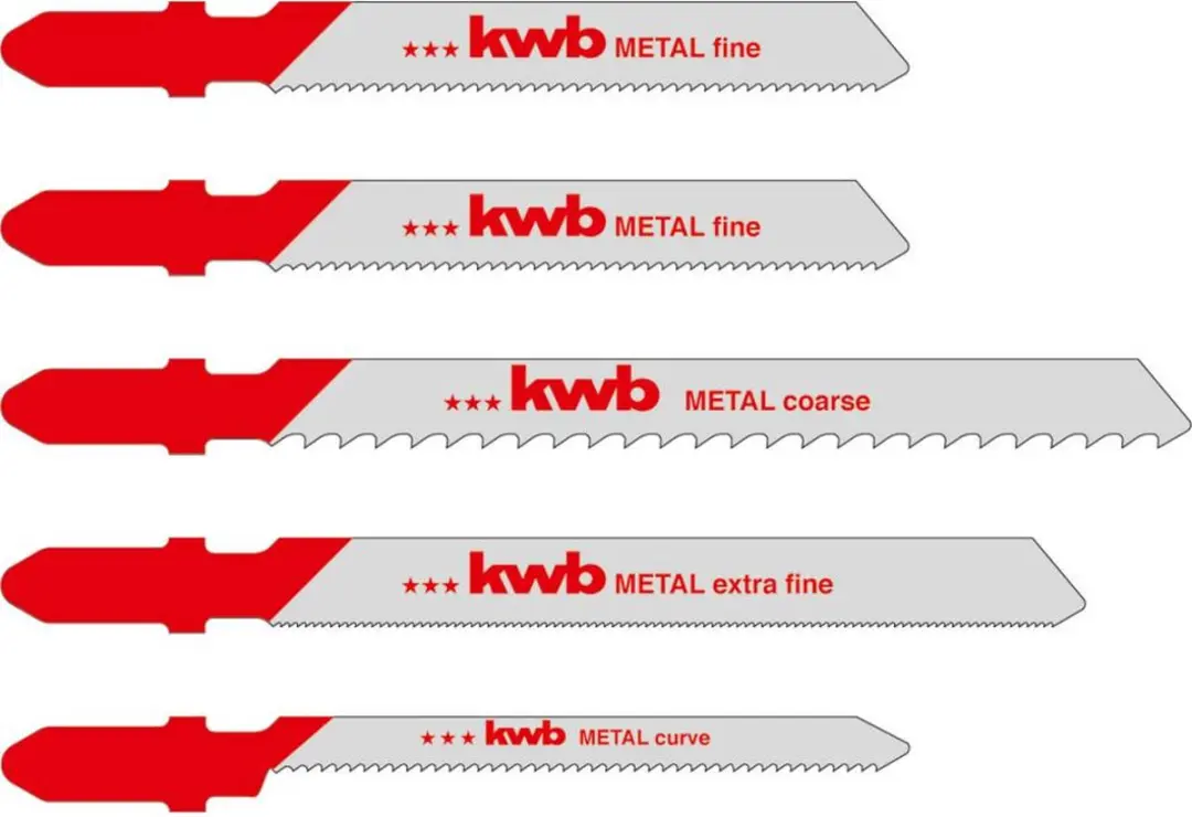 kwb 617290 Decoupeerzaagblad-set voor metaal 5 stuk(s)