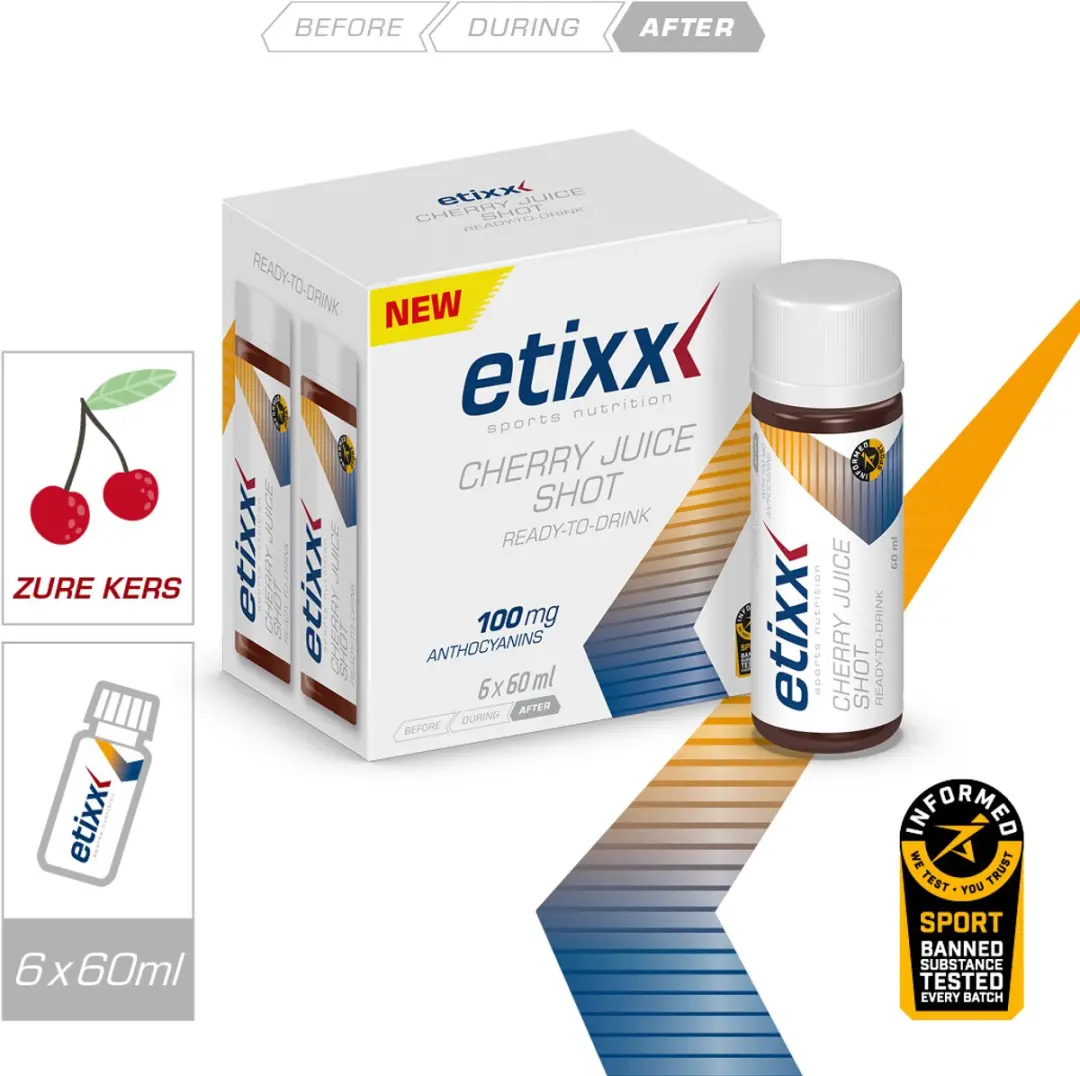 Etixx Cherry Juice Shot Herstelshot 6x60ml