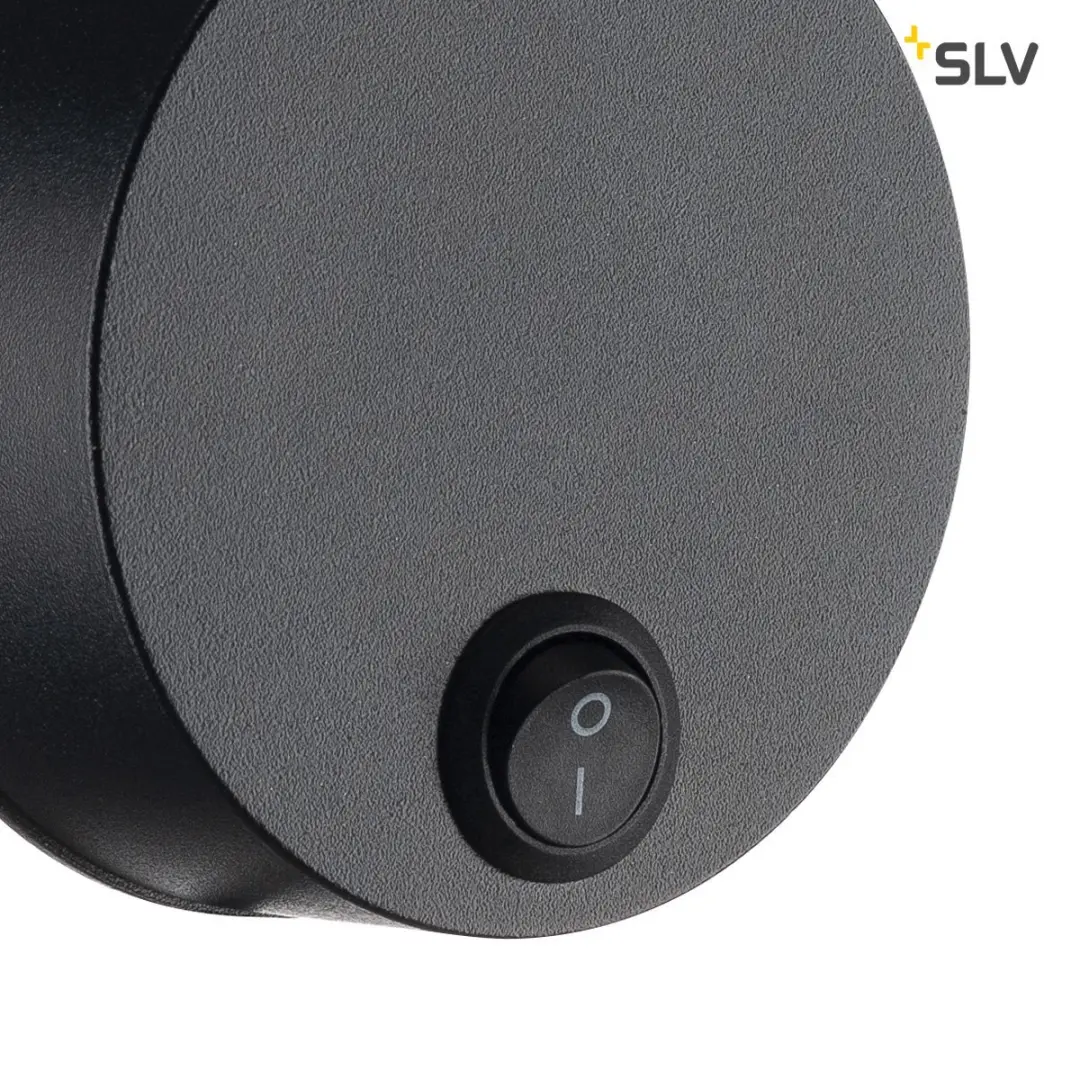 SLV DIO FLEX LED Wandlamp GU10 50W - Zwart