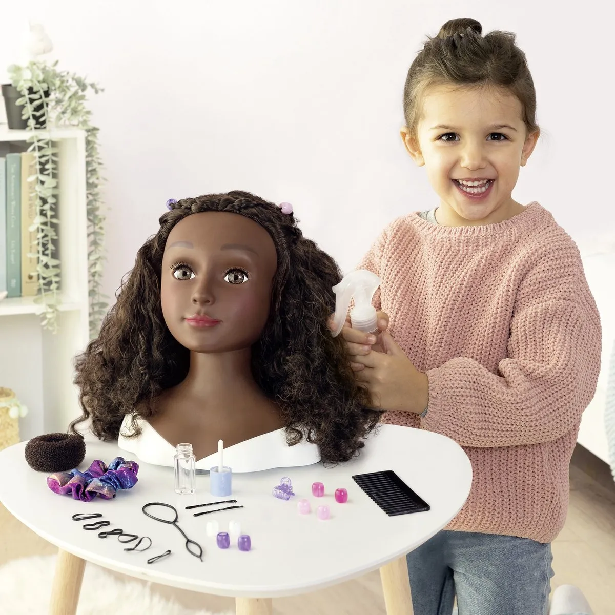 Smoby My Beauty Afro Styling Head 7600320318 - 23 Accessoires