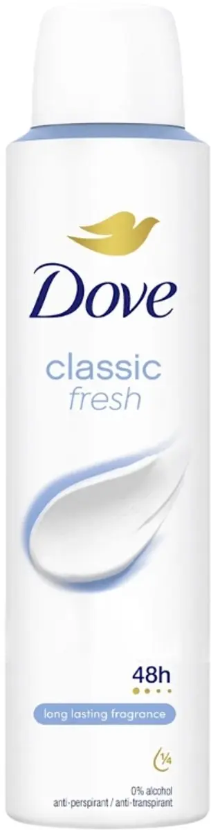 Dove Classic Fresh Deodorant Spray 200ml - 6 Stuks