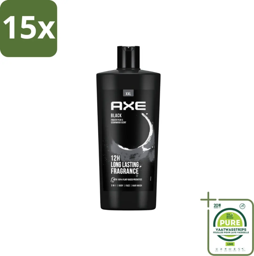 Axe Black Douchegel - 15 Stuks (700ml)