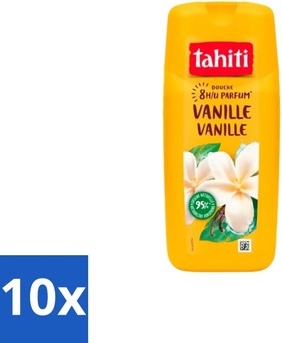 Tahiti Douchegel Vanille 315ml - 10 Stuks