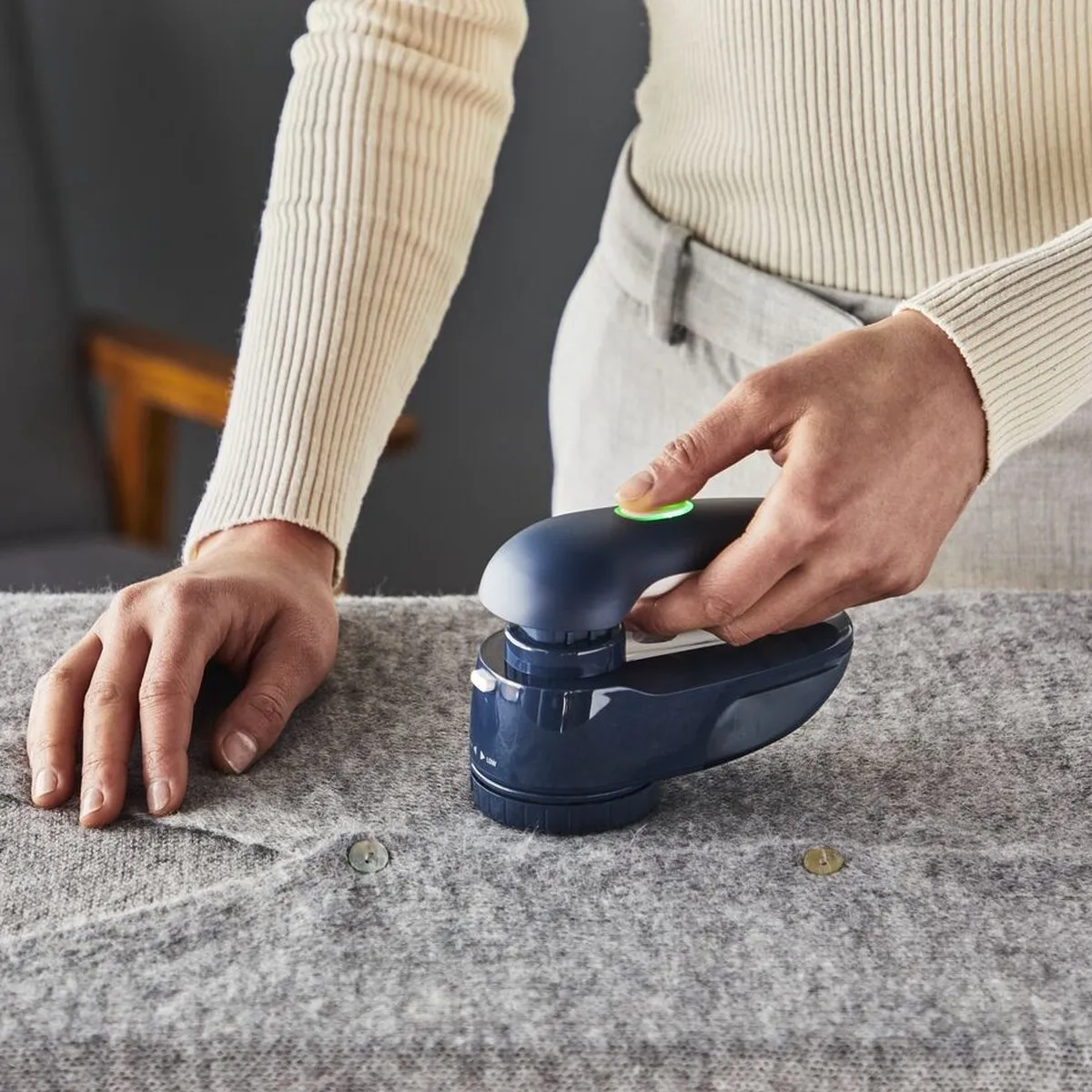 Tefal JB7002 Oplaadbare Kledingontpluizer - Blauw