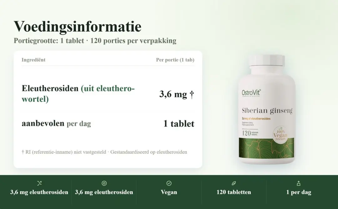 OstroVit Siberian Ginseng 120 Tabletten