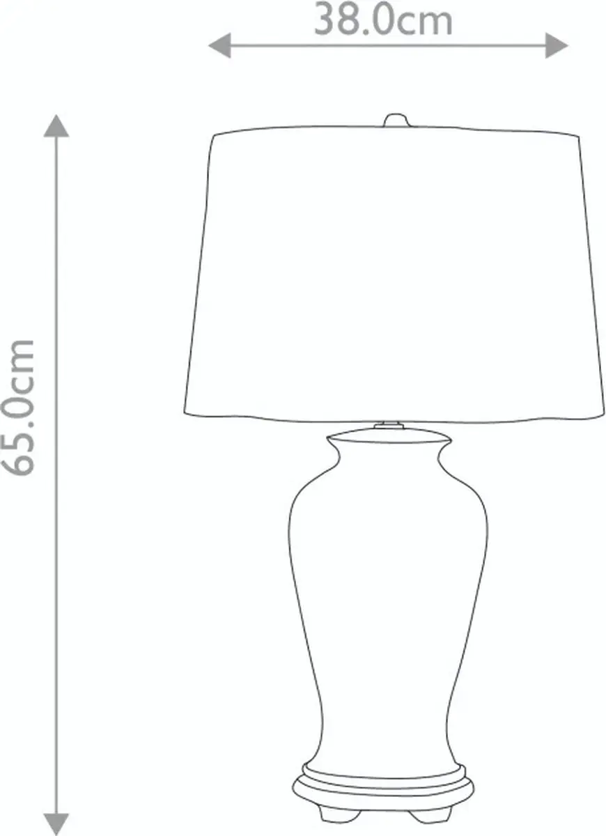 Elstead LED Tafellamp Ying - 1x E27 60W Warm Wit - afbeelding 6 van 6