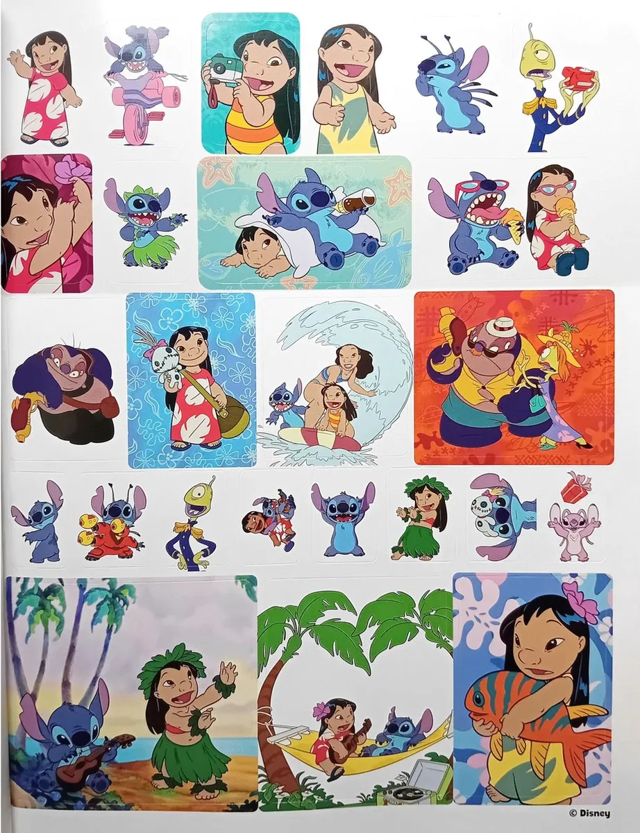 Disney Lilo & Stitch Kleurboek Megacolor - 125 Platen met Stickers - Blauw