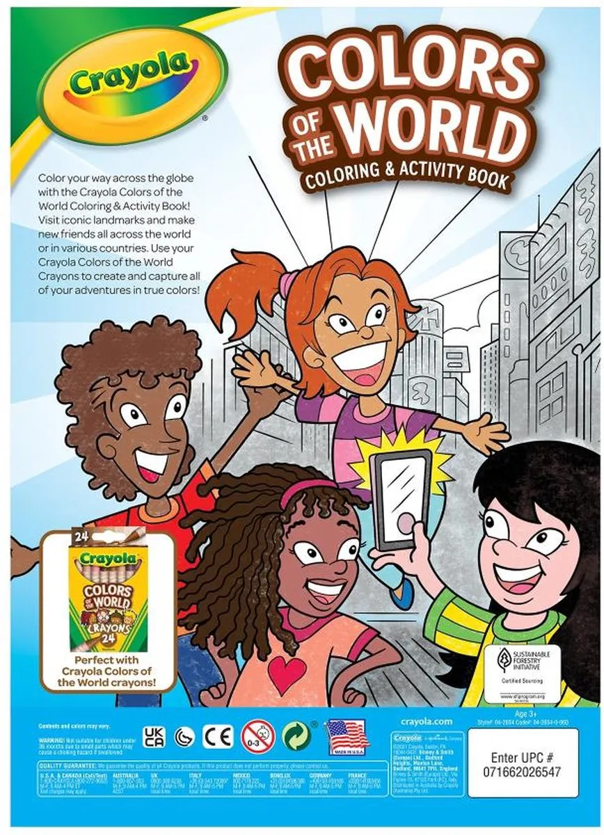 Crayola Color of the World Kleurboek - 96 Pagina's