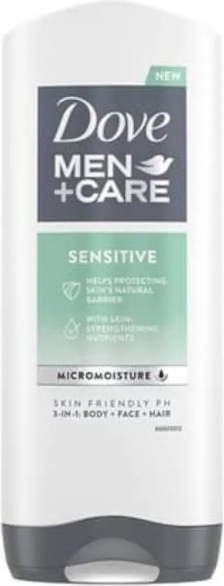 Dove Men Care Sensitive Douchegel 400ml - 10 Stuks