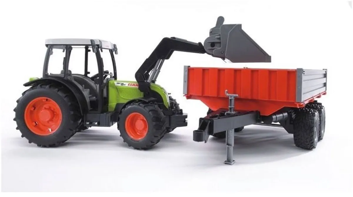Bruder Claas Nectis 267 F Tractor met Voorlader - BR2112 Groen