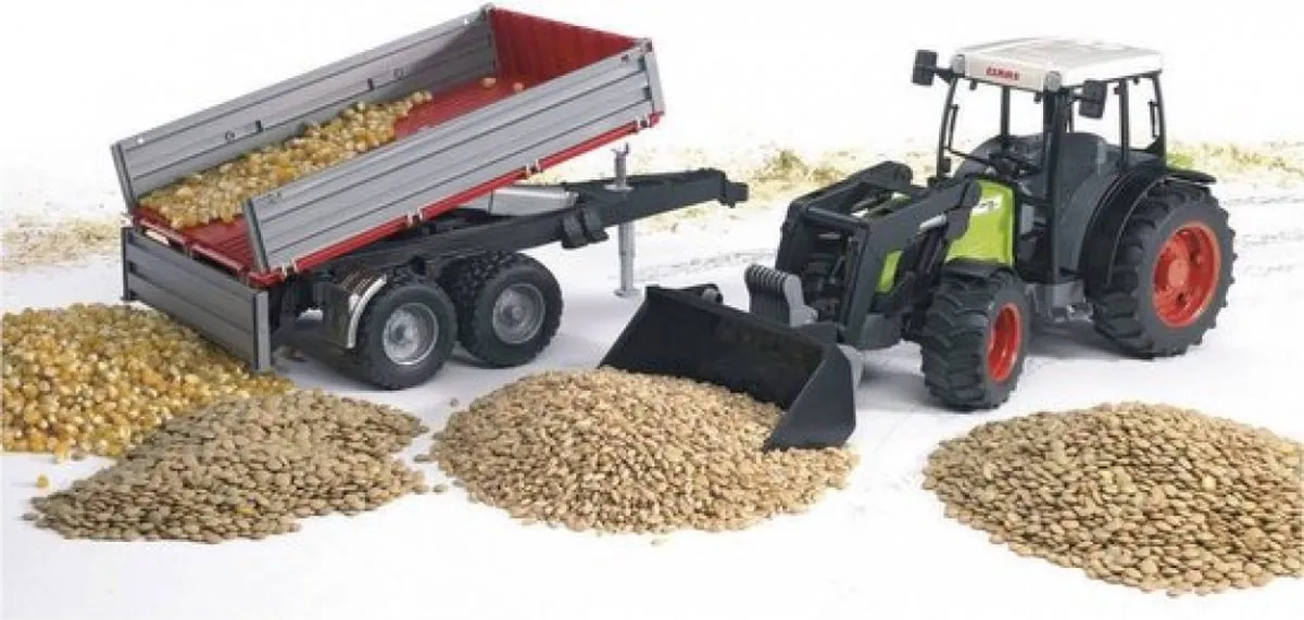 Bruder Claas Nectis 267 F Tractor met Voorlader - BR2112 Groen