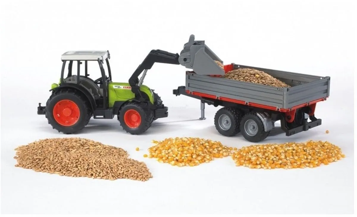 Bruder Claas Nectis 267 F Tractor met Voorlader - BR2112 Groen