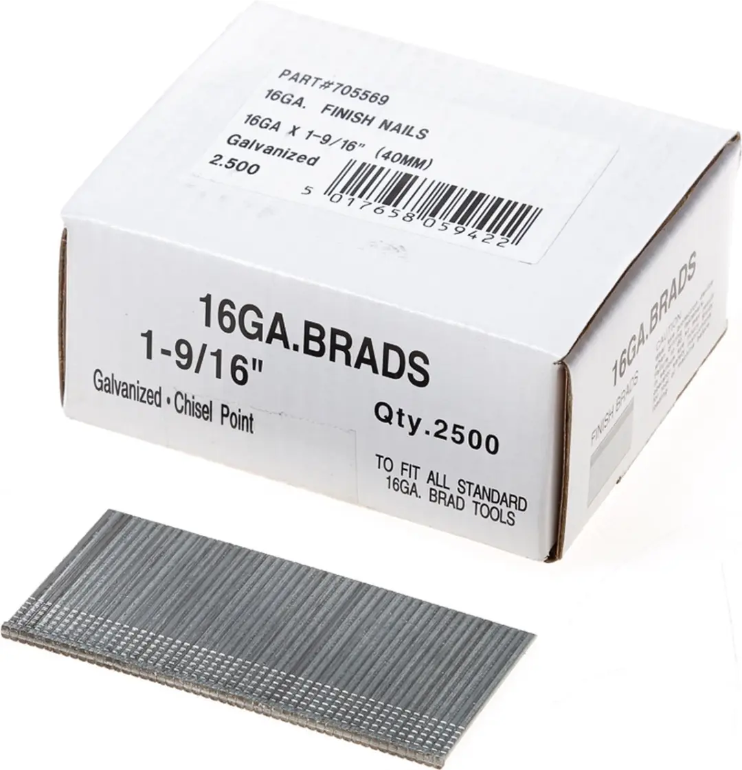 HiKOKI Spijkers afwerk - Brad - 16 GA 40 mm (2500 stuks) - 705569