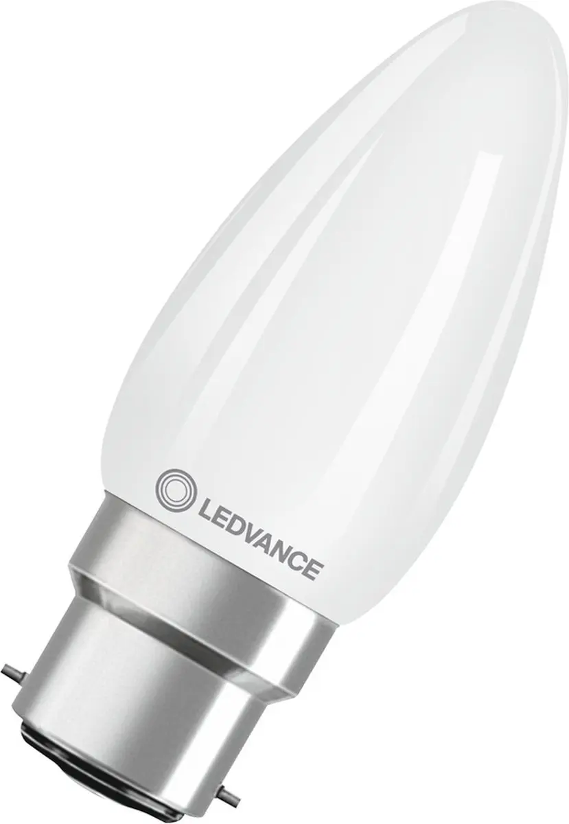 LEDVANCE Classic Performance LED Kaarslamp B22d 4.8W 470lm - Mat - Zeer Warm Wit - afbeelding 3 van 4
